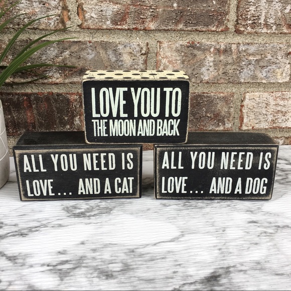 All You Need Is Love Wooden Box Signs - Picture 4 of 5